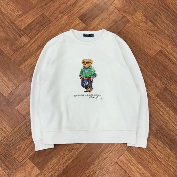 XL 폴로 랄프로렌 폴로베어 맨투맨 티셔추(안감기모)