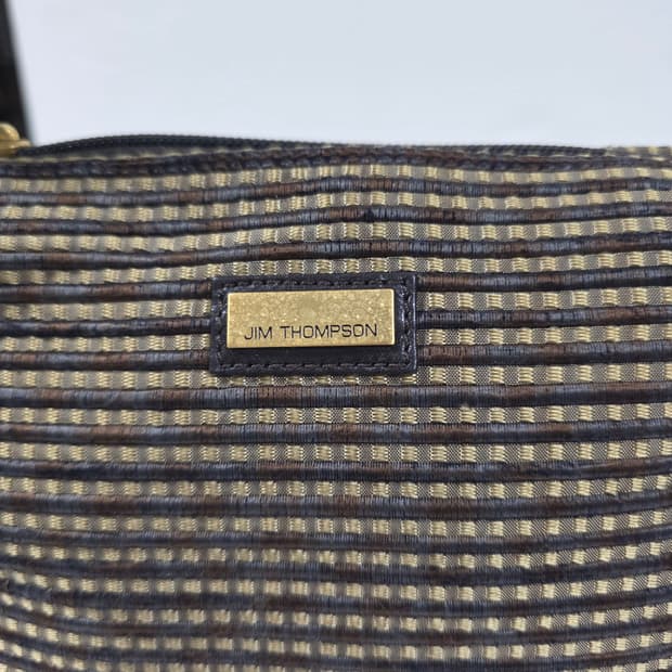 짐톰슨 스트라이프 패브릭 파우치