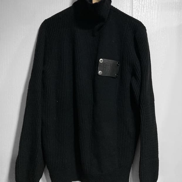 2006AW 딕 비켐버그 레더 패치 니트