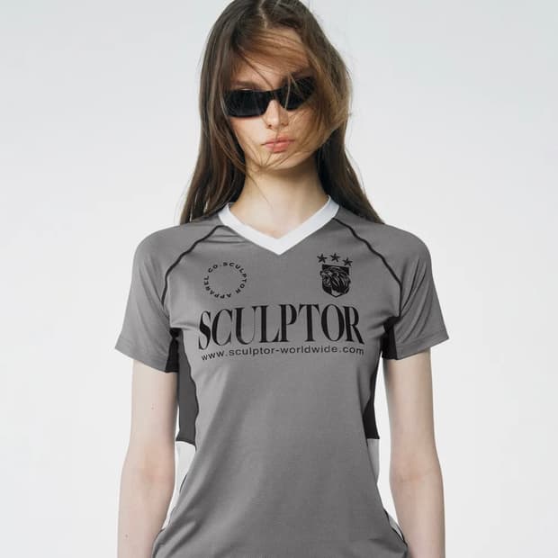 스컬프터 Sports Jersey Tee Gray S