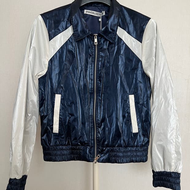 O!Oi COLLECTION 오오아이컬렉션 코팅 점퍼 NAVY