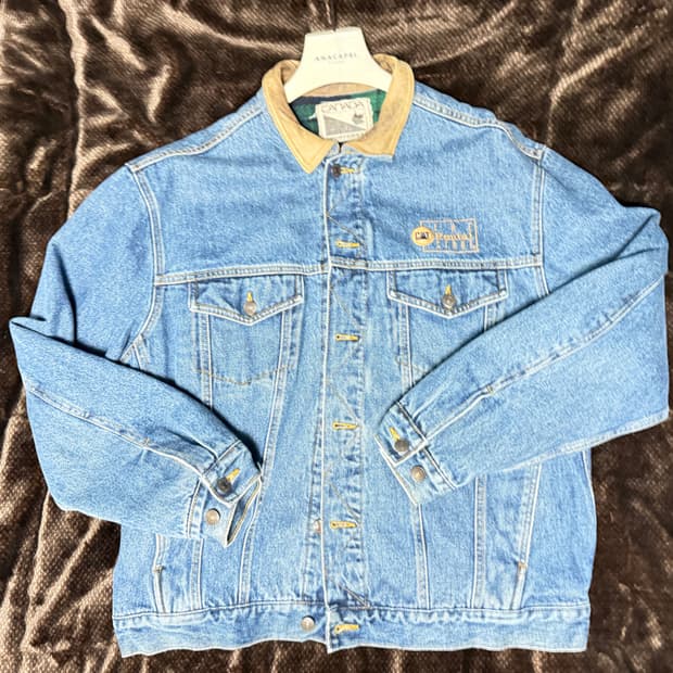CAT 청 데님 자켓 