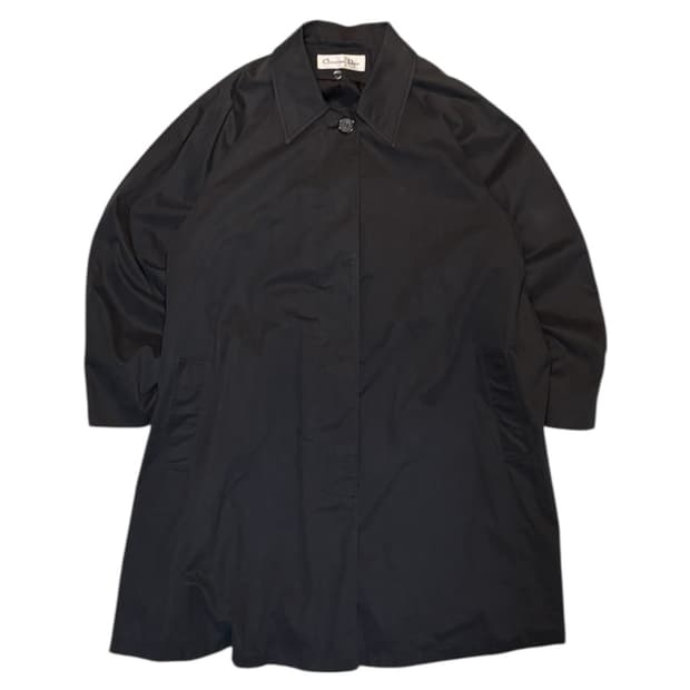 80s 크리스챤 디올 아카이브 발마칸 코트 블랙