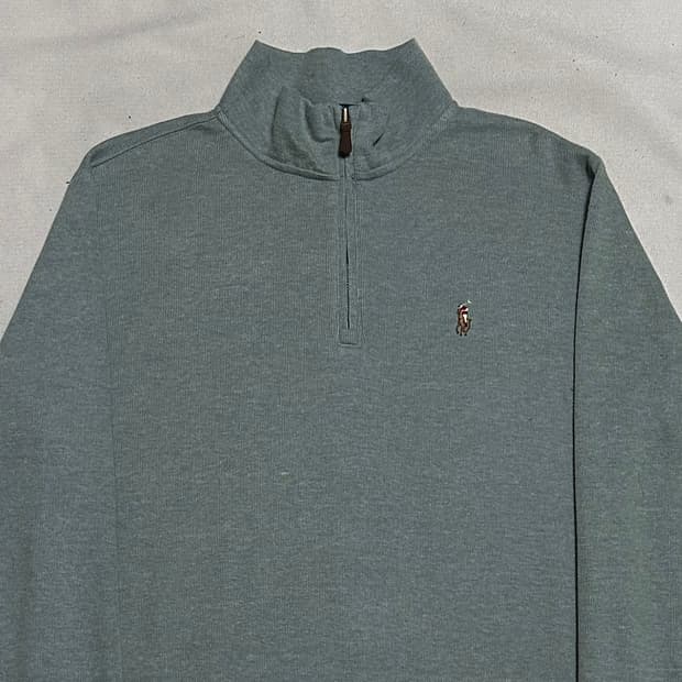 S 폴로랄프로렌 코튼 반집업 니트