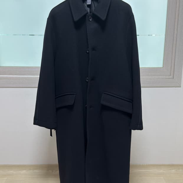 언어펙티드 파이프드 싱글 코트: 블랙 / M