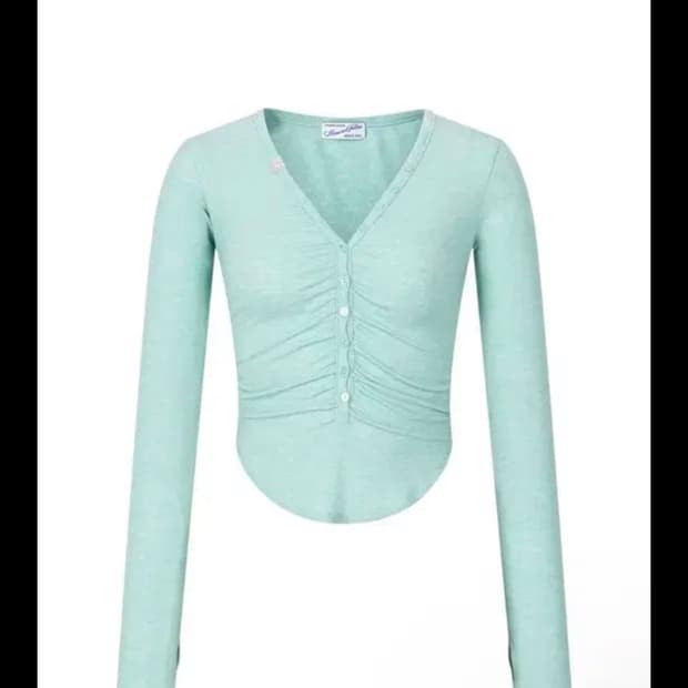 플노팔 Nina Button Lace Long Sleeve Top