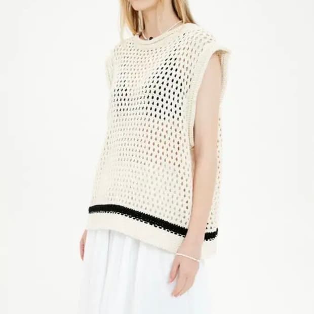 문선 유니섹스 니트베스트