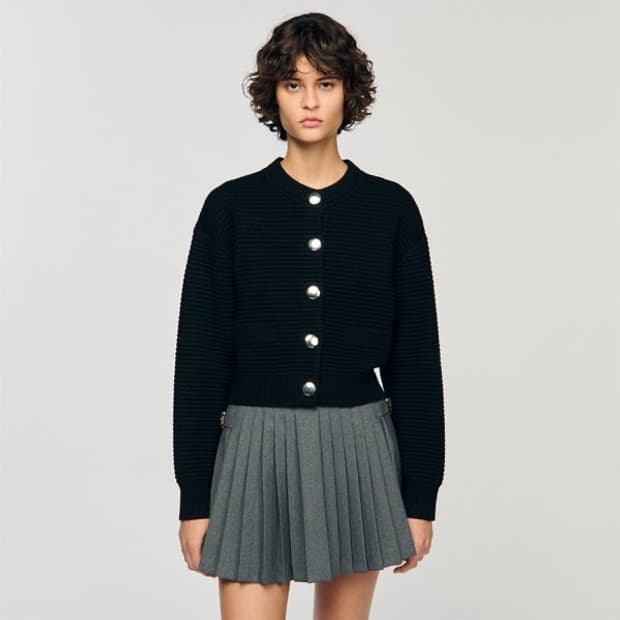 [산드로] 블랙 가디건/ 25년도구매