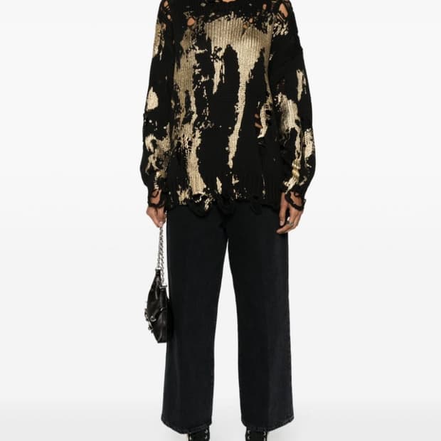 R13 다르시 미드라이즈 크롭드 진 