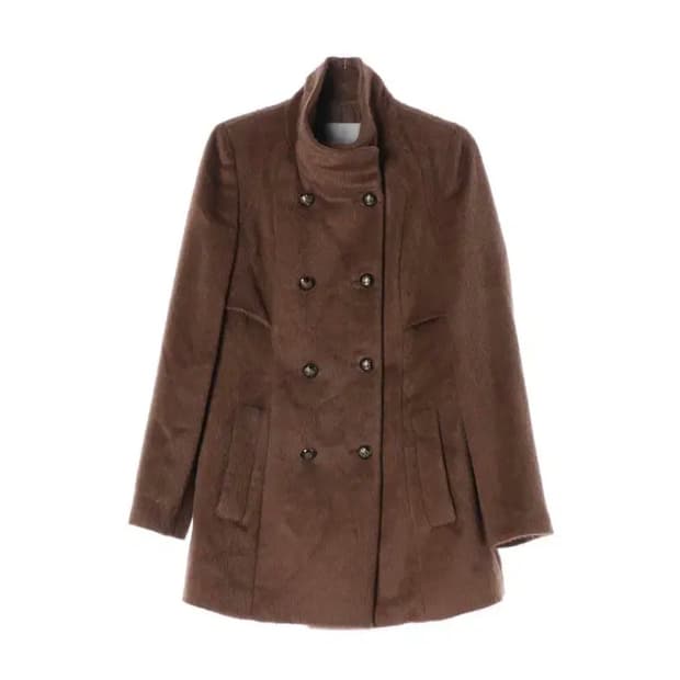 데코 알파카 코트