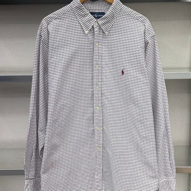 (3XL)폴로 체크 셔츠-M924