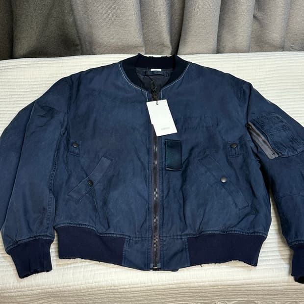 아프레쎄 빈티지 플라이트 자켓 네이비 ma-1