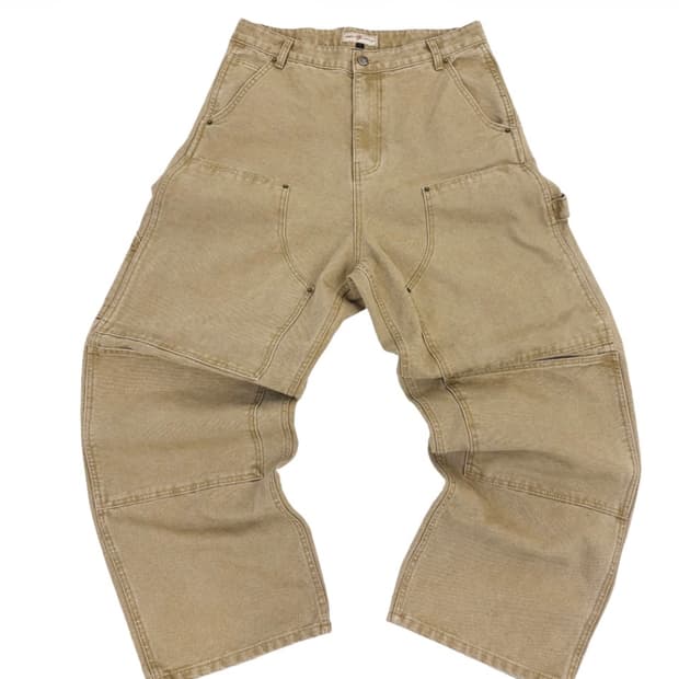 아오이로 커트 더블 니 팬츠 탄 2026