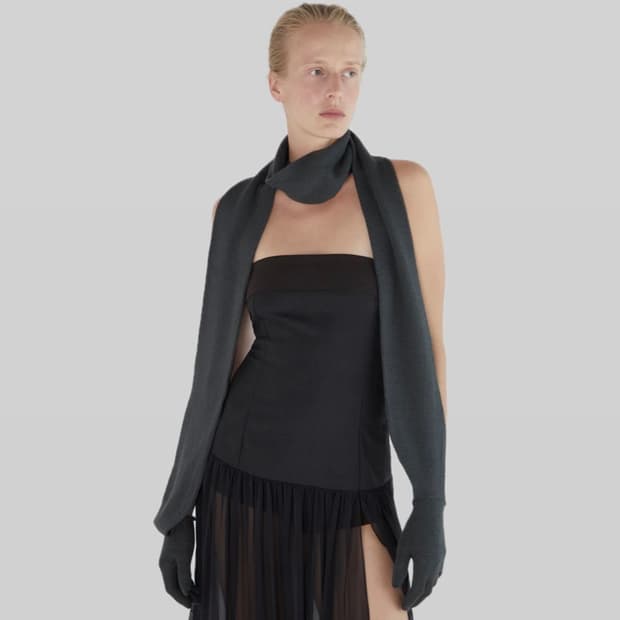 팔로마울 Flauta 장갑 머플러/다크 그린