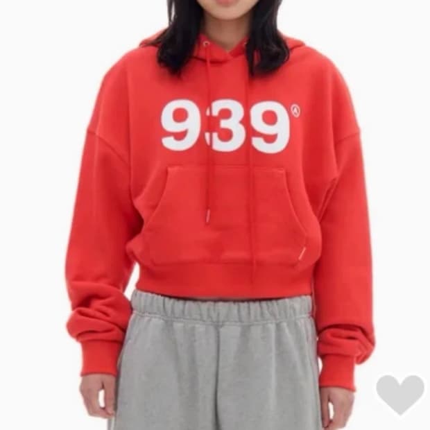 아카이드 볼드 939 레드 색상 크롭 후드