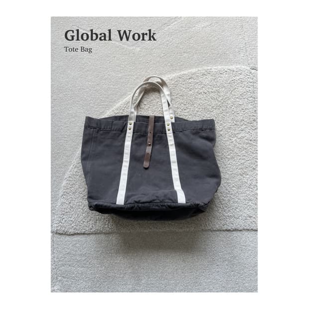 글로벌 워크 캔버스 토트백