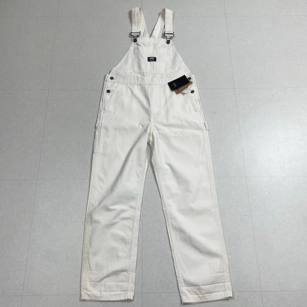 반스 VANS 아이보리 멜빵 오버올 팬츠 S