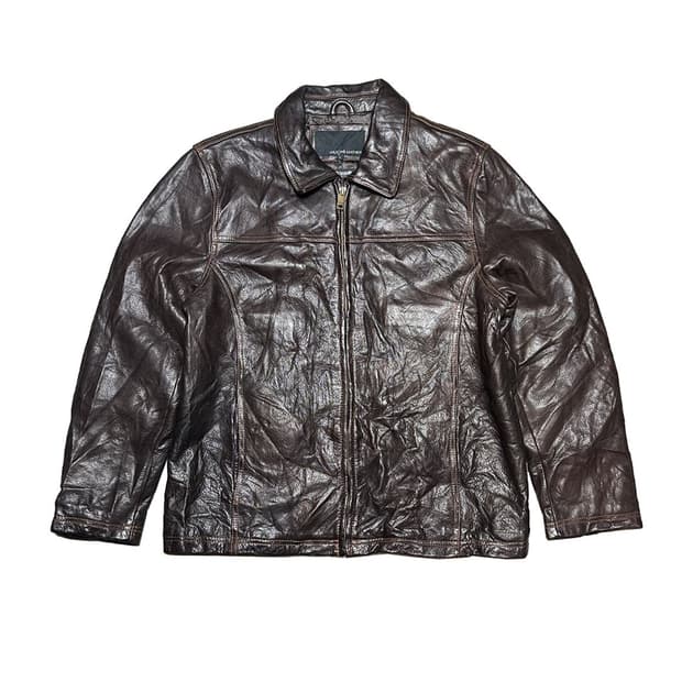 웰슨 레더 헤비 리얼 레더 바이크 자켓