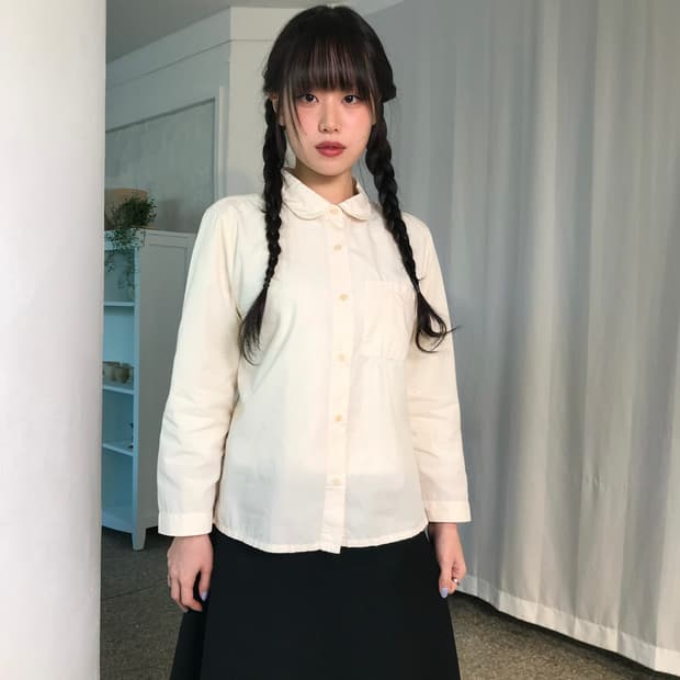 MHL 마가렛 호웰 아이보리 셔츠