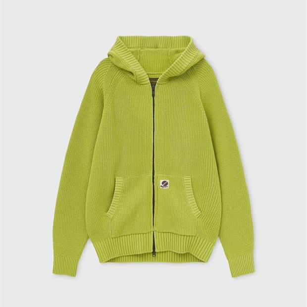 헤리티지플로스 코튼 집업 후디 Lime