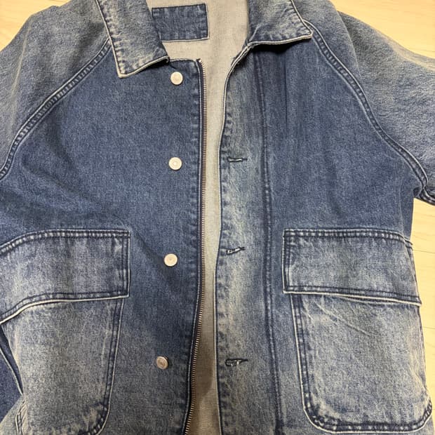 999 휴머니티 발란스 미카 자켓 워시드 블루 2사이즈