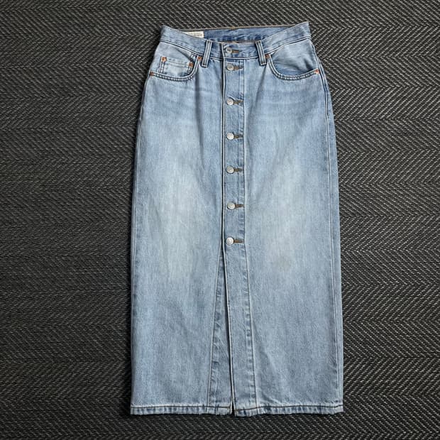 리바이스 프리미엄 데님 통 스커트o 4363