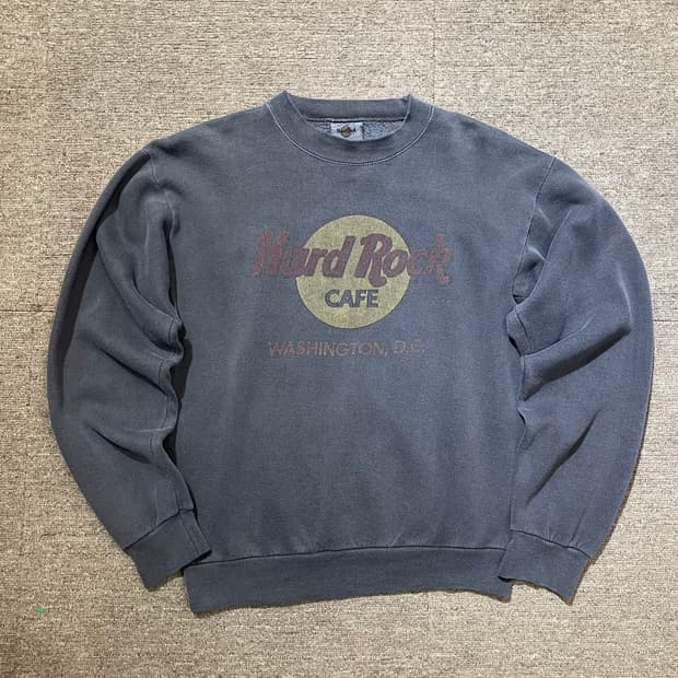 (S) Hard rock 하드락 워싱턴디씨 프린팅 스웻 셔츠 맨투맨