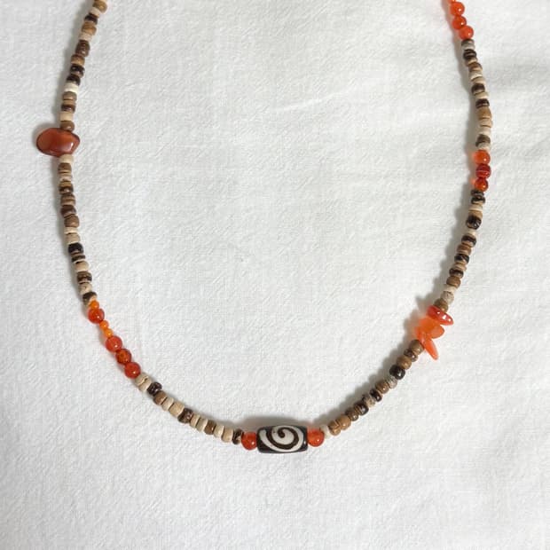spiral ember necklace