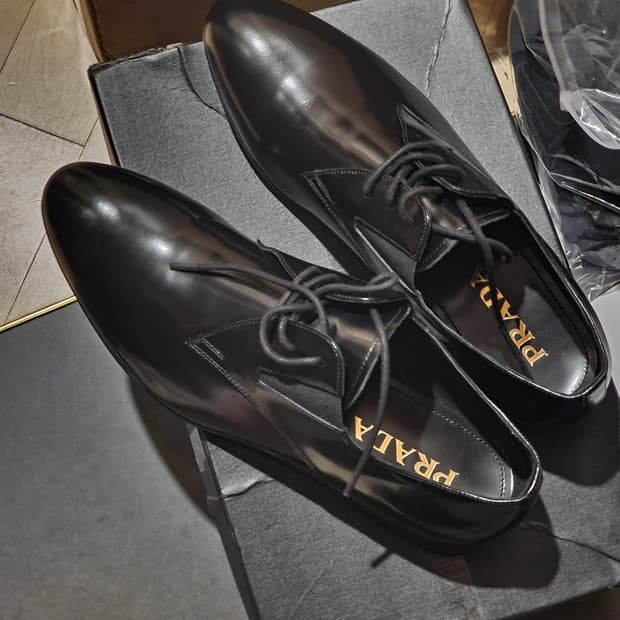 44) 프라다 레더 더비 슈즈 275 PRADA Leather derby