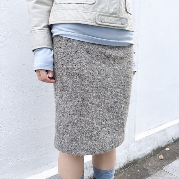 아르마니 트위드 스커트