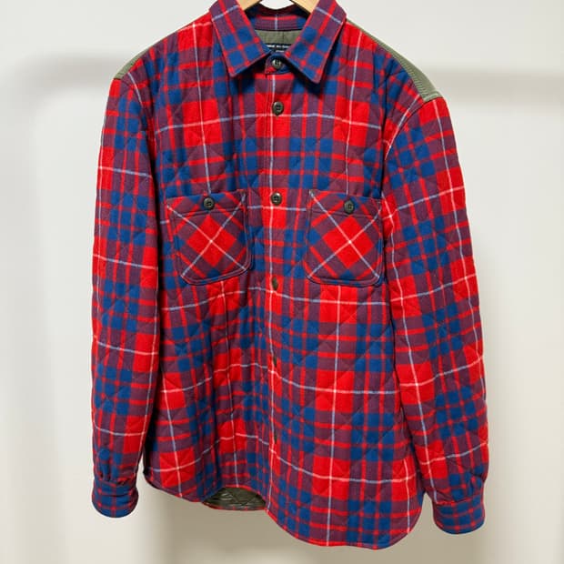 Comme des garcons homme 퀄팅 셔츠