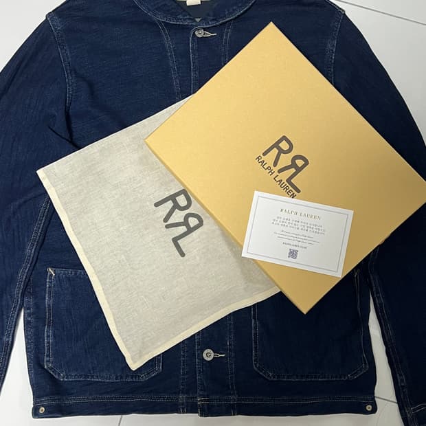 RRL 더블알엘 인디고 프렌치 테리 자켓 M 숄카라