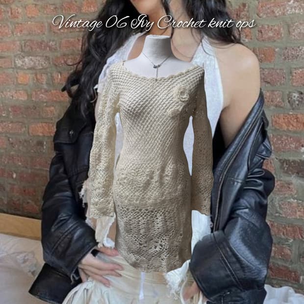 Vintage 06 Ivy Crochet knit ops
