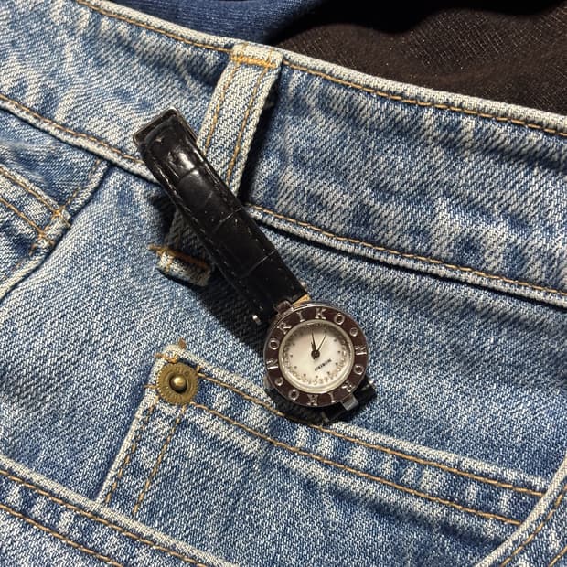 vintage noriko leather watch