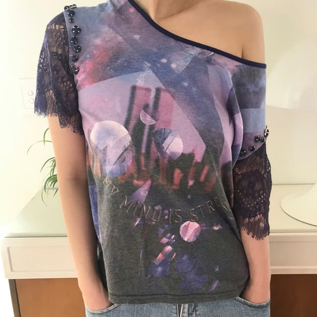 vintage pattern lace top