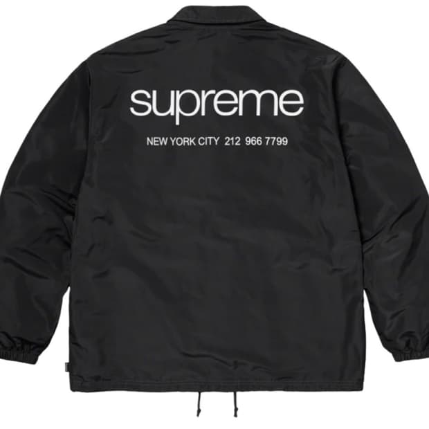 슈프림 23FW NYC코치자켓 블랙