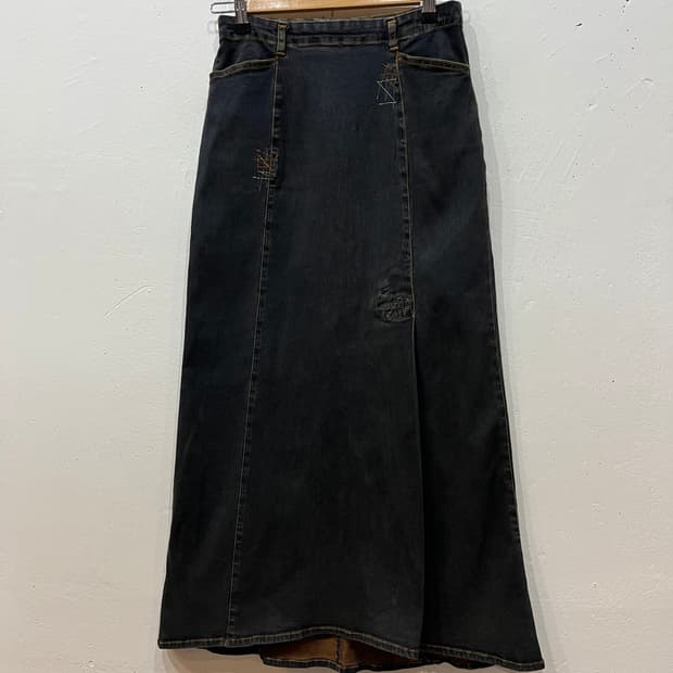 CA CEST CA JPN 스티치 롱스커트 치마 