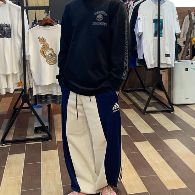 Adidas 아디다스 커스텀 리메이크 와이드팬츠