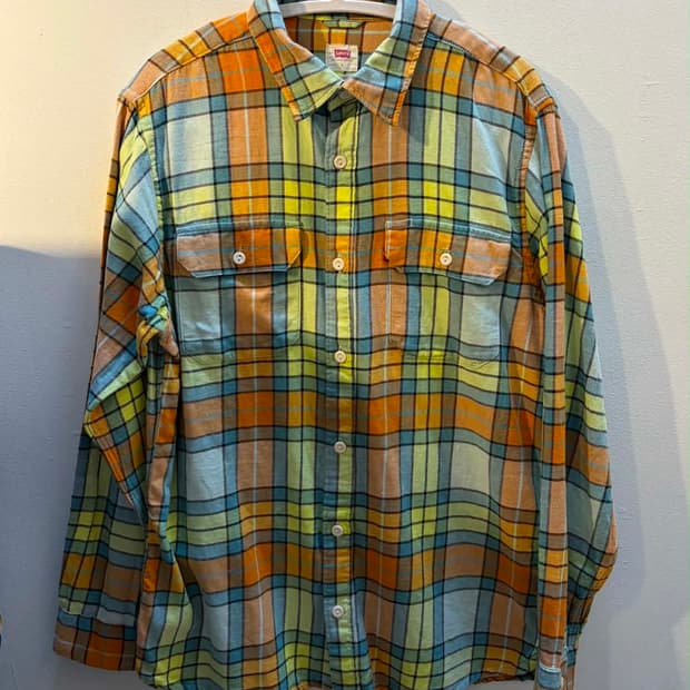 [S] Levis 리바이스 릴렉스드 체크 투포켓 셔츠