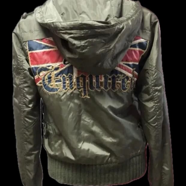 Ask 유니온잭 패딩 갸루