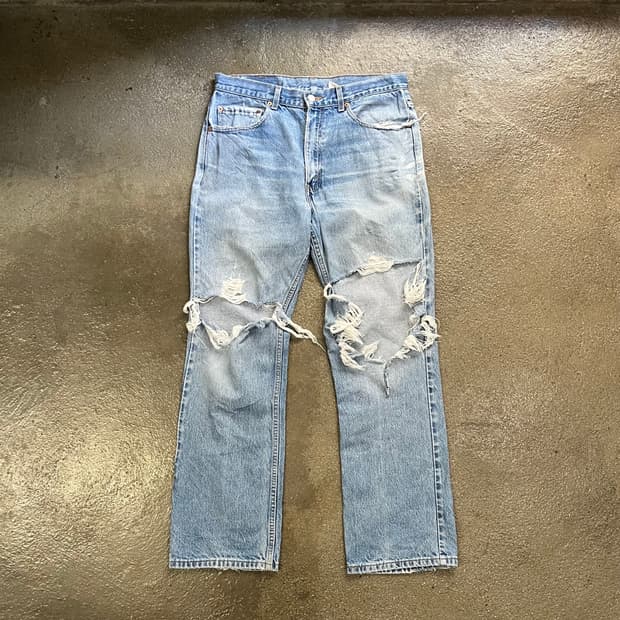 90-00s Levis517 데미지 부츠컷 (34“)