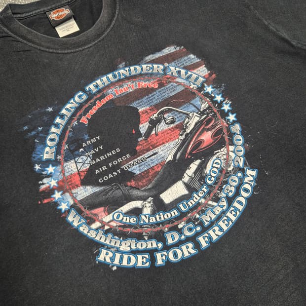 [XL]00s US made 할리데이비슨 워싱턴 -932