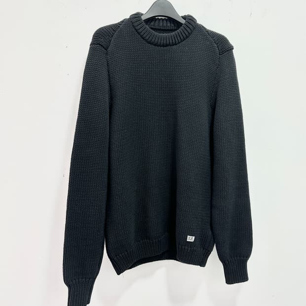C.P. Company crew neck black knit 