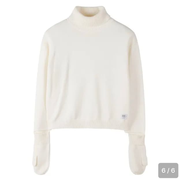 래코드 터틀넥 니트