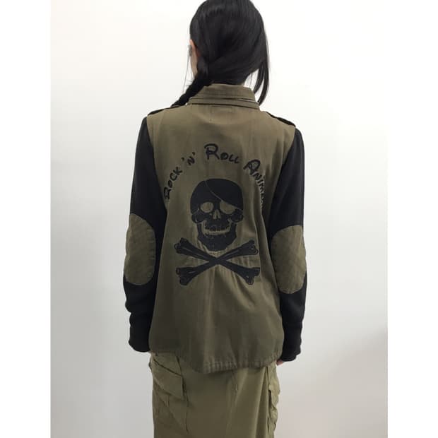 Glad News Khaki Skull militery jacket