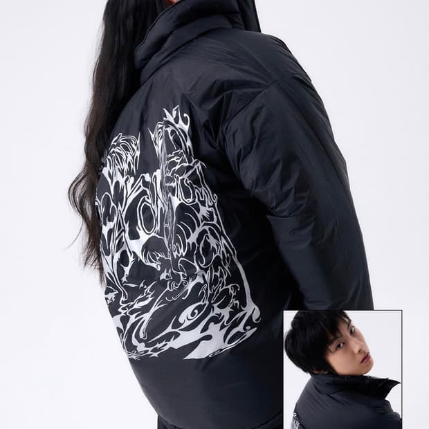 할로미늄 리버시블 패딩 black (m)