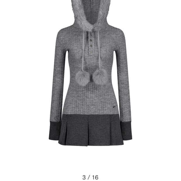 포어링 스노우볼 원피스