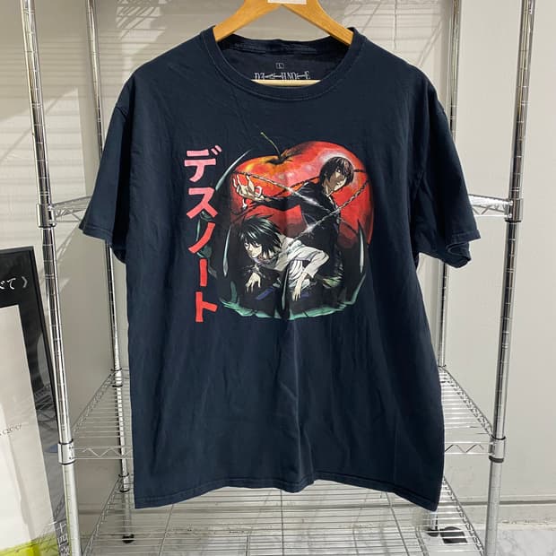 데스노트 10s 빈티지 애니메이션 티셔츠