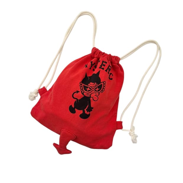 히스테릭글래머 스웻 냅색 백팩 레드