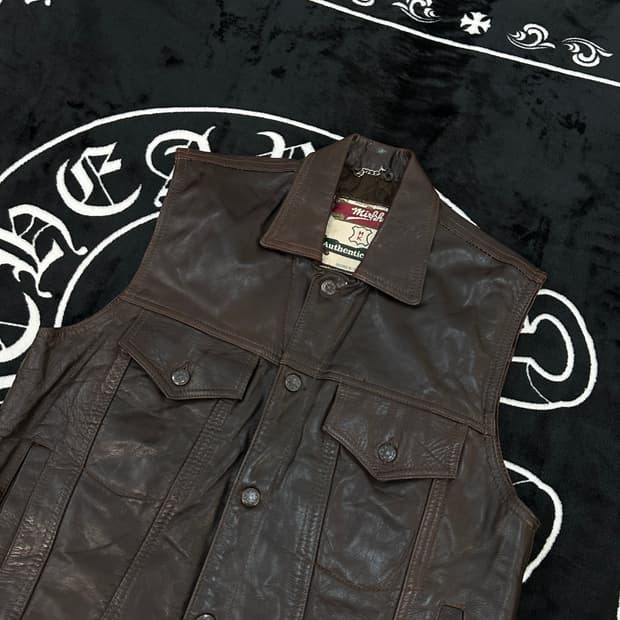 Mirkha Vintage Leather 레더베스트 L